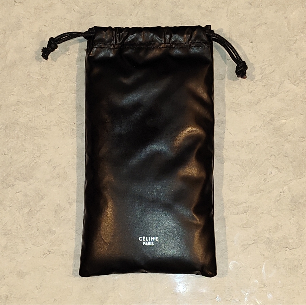 Celine Black Drawstring Pouch Sunglasses/Eye Glasses - Picture 4 of 5